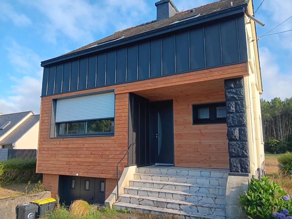 Isolation extérieure d'une maison dans le Morbihan